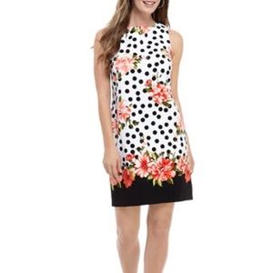 Floral polka dot dress
